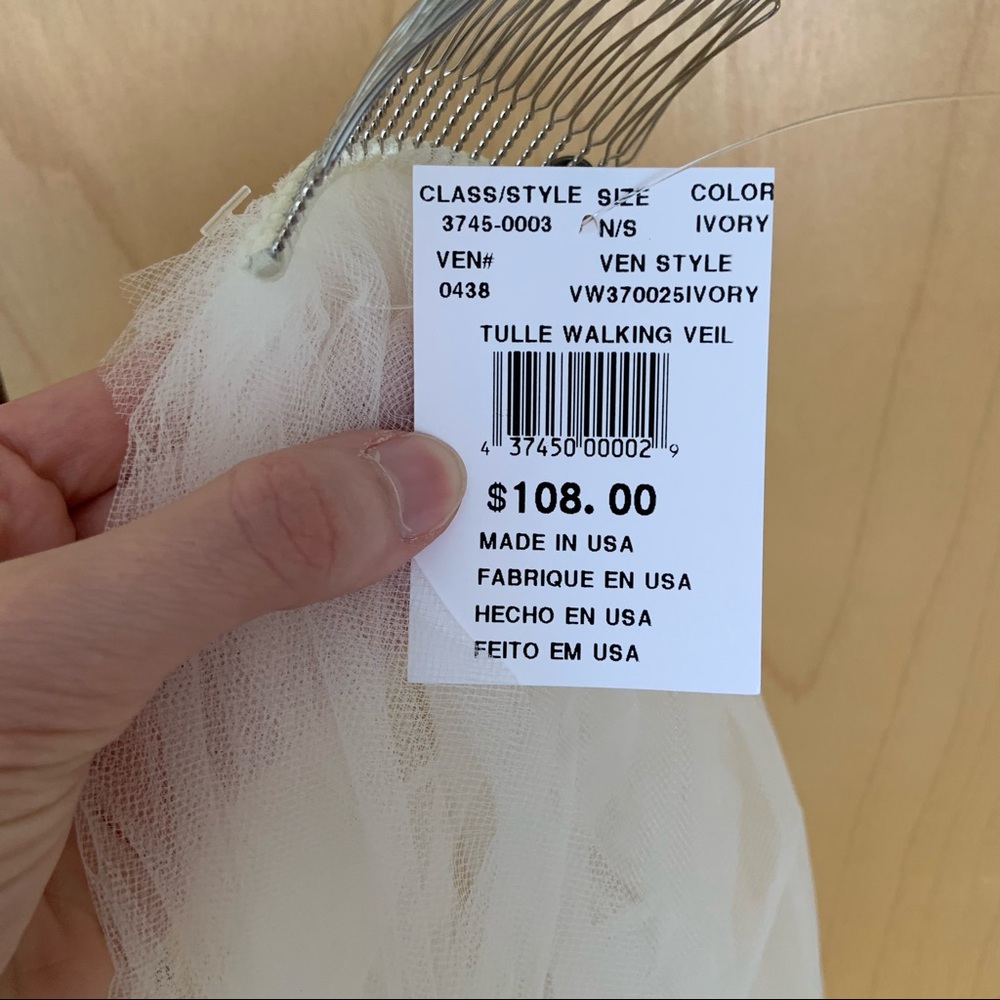 2-later TULLE Walking Veil